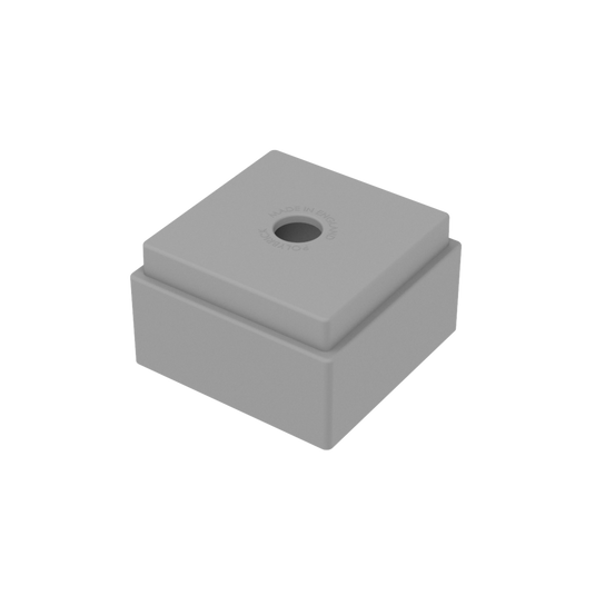 Grey single polybrick plastic building block